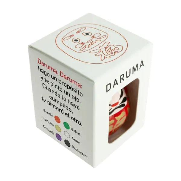 Woodstock Esprit Japonais Daruma Traditionnel Rouge - Petit, Chance - Fabriqué au Japon 8435131210589 KP13