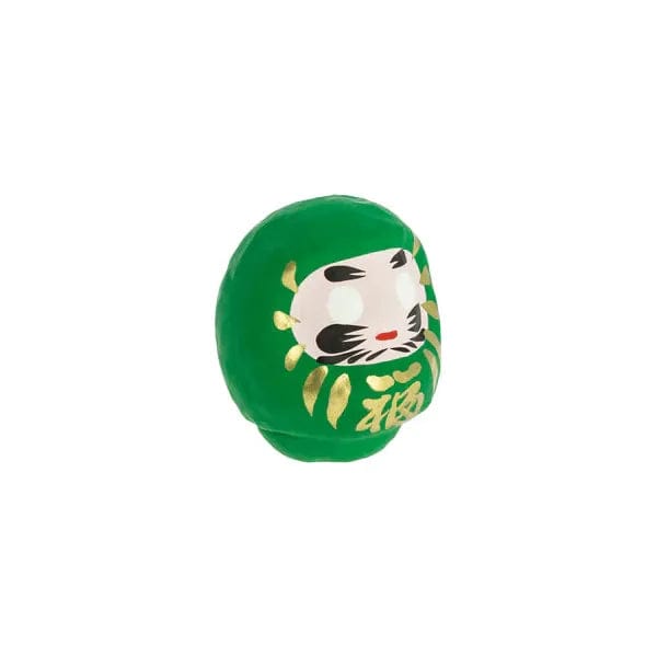 Woodstock Esprit Japonais Daruma Traditionnel Vert - Moyen, Santé - Fabriqué au Japon 8435131212053 KP24
