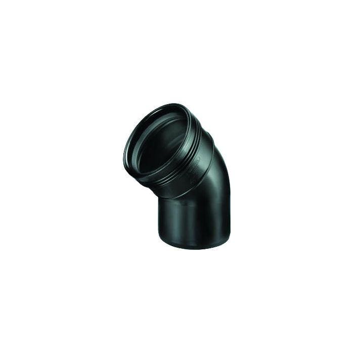 Aquaforte Pièces PP/PE Coude 45° PP M/F - À emboiter - Pour évacuation