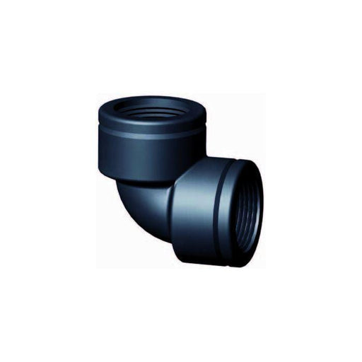 Aquaforte Pièces PP/PE Coude 90° PP noir - À filet intérieur