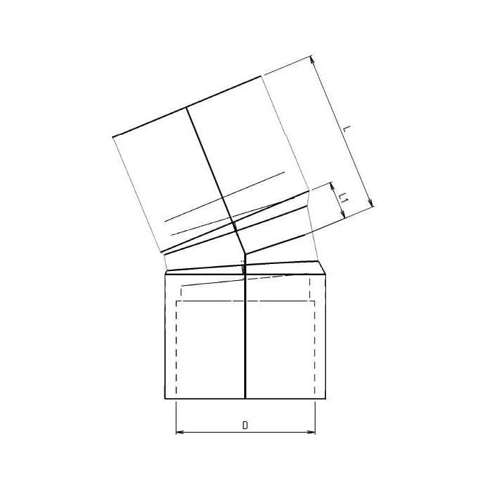 Aquaforte PVC Coude PVC 30° - À coller - Sous pression