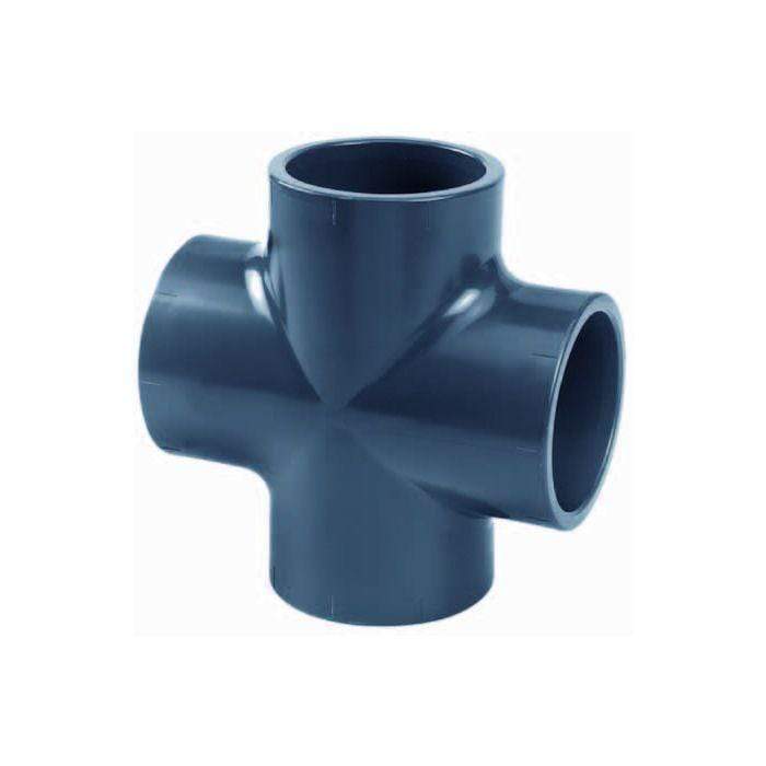 Aquaforte Pieces PVC Croix PVC - À coller - Sous pression