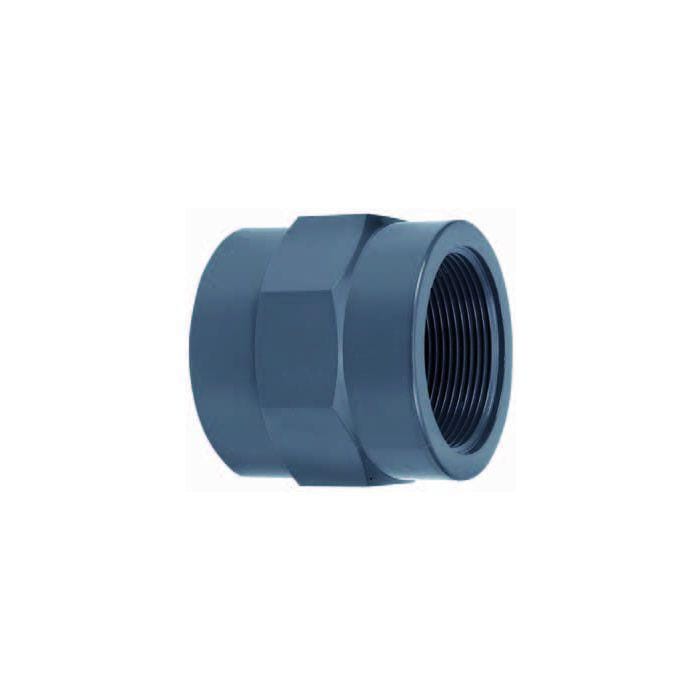 Aquaforte Pieces PVC Manchon 2x filet intérieur - À filet - Sous pression
