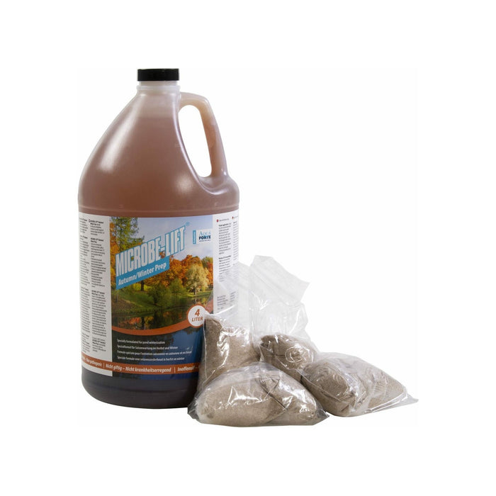 Aquaforte Bactéries Microbe-Lift Automne/hiver 4 litres - Formule spéciale pour l'automne et l'hiver 97121200532 SC784
