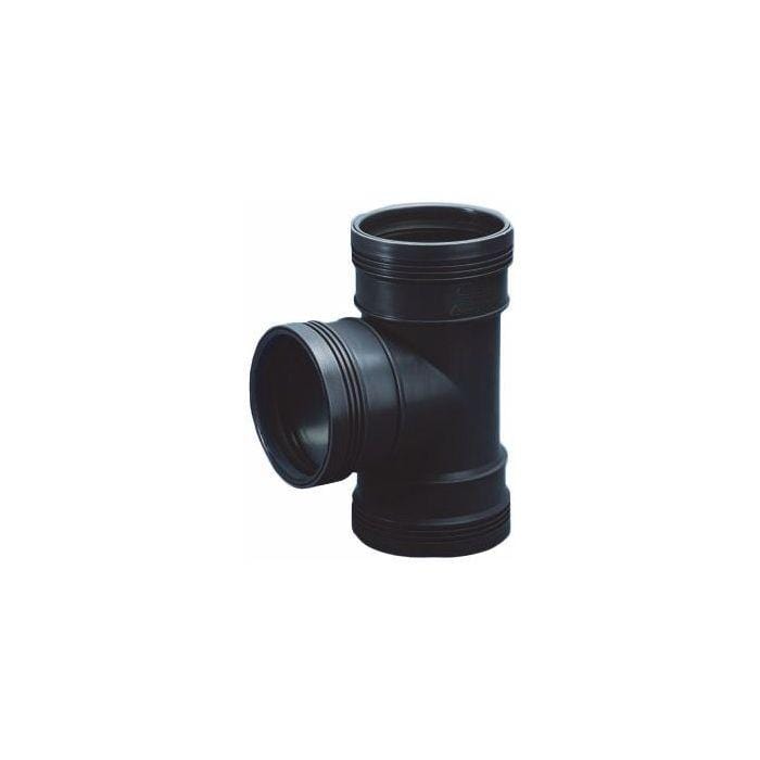 Aquaforte Pièces PP/PE Pièce en T 90° PP F/F - À emboiter - Pour évacuation