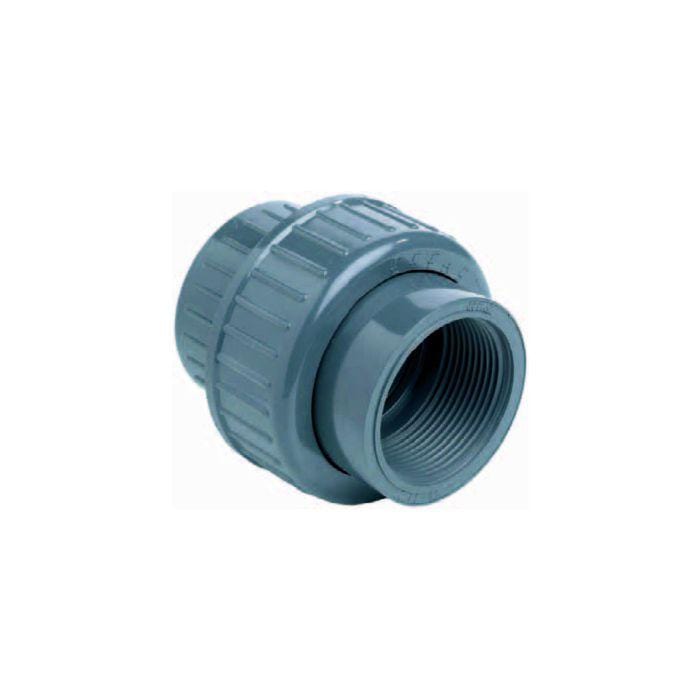Aquaforte Pieces PVC Raccord union 3/3 - Collé/Fileté - Sous pression