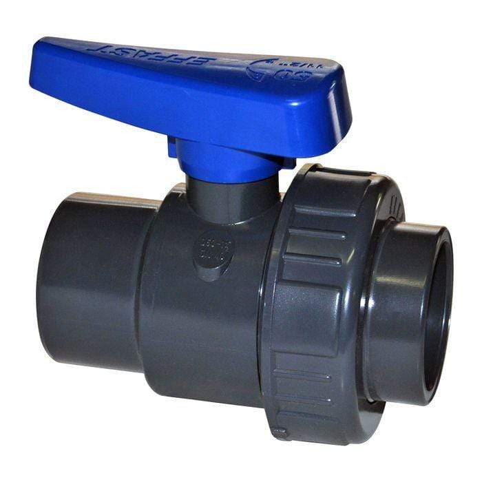 Aquaforte Pieces PVC Vanne à bille avec un seul écrou PVC - À coller - Sous pression