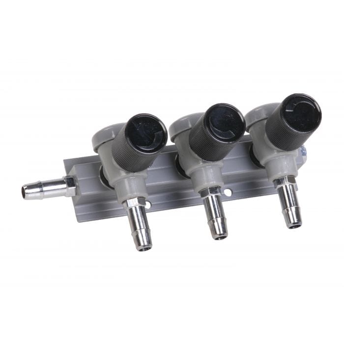 Aquaforte Robinets pour pompe à air Vanne pour pompe à air 9mm idéal pour montage mural - 1/2/3/4/5 voies - Aquaforte