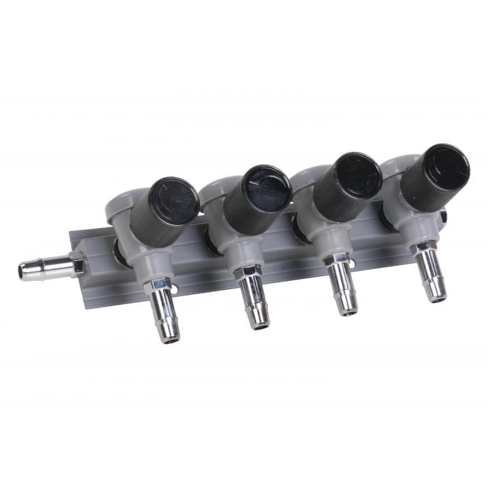 Aquaforte Robinets pour pompe à air Vanne pour pompe à air 9mm idéal pour montage mural - 1/2/3/4/5 voies - Aquaforte