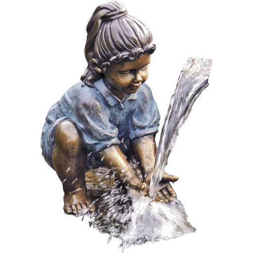 Aquigarden Décoration ANNA STATUE FILLE 43CM - POLYSTONE 4260080948302 GRA830
