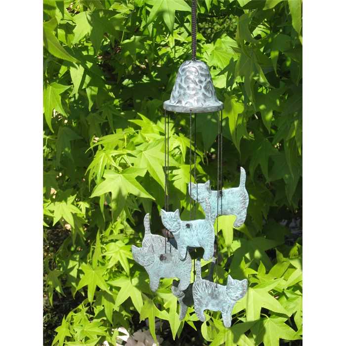 Aquigarden Décoration CARILLONS AVEC CHATS 5410807101841 WC0184BR-V