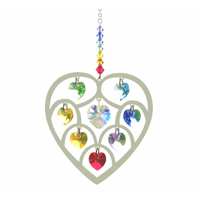 Aquigarden Cristal Cœur - 7 Chakras - Arbre de vie CR71