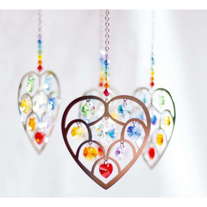 Aquigarden Cristal Cœur - 7 Chakras - Arbre de vie CR71