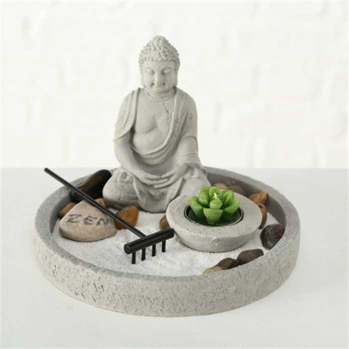 Aquigarden Décoration jardin Zen Sury 7tlg D20cm 4020607369634 8110300