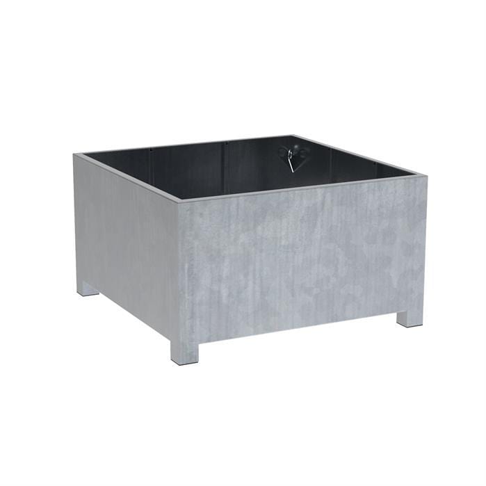 Aquigarden Jardinière en acier galvanisé - Vadim 1.4m x 1.4m x 0,8m vs3.1