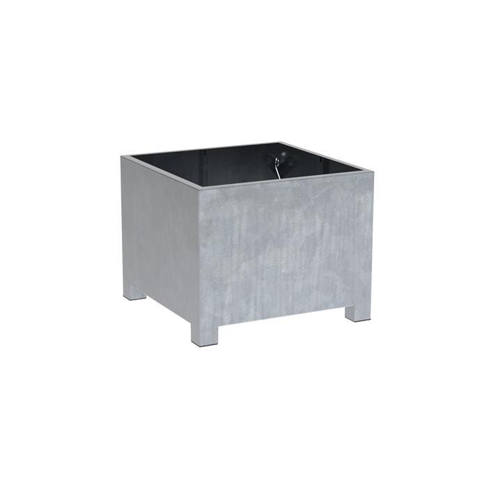 Aquigarden Jardinière en acier galvanisé - Vadim 1m x 1m x 0,8m vs5.1
