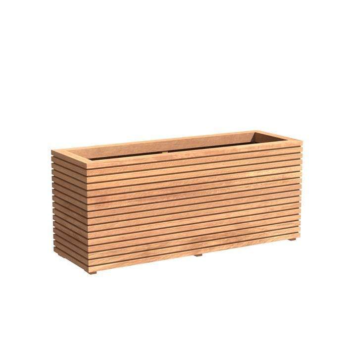 Aquigarden Jardinière en bois exotique - Malaga Rhombus 1.5m x 0.5m x 0.60m HRS22.1