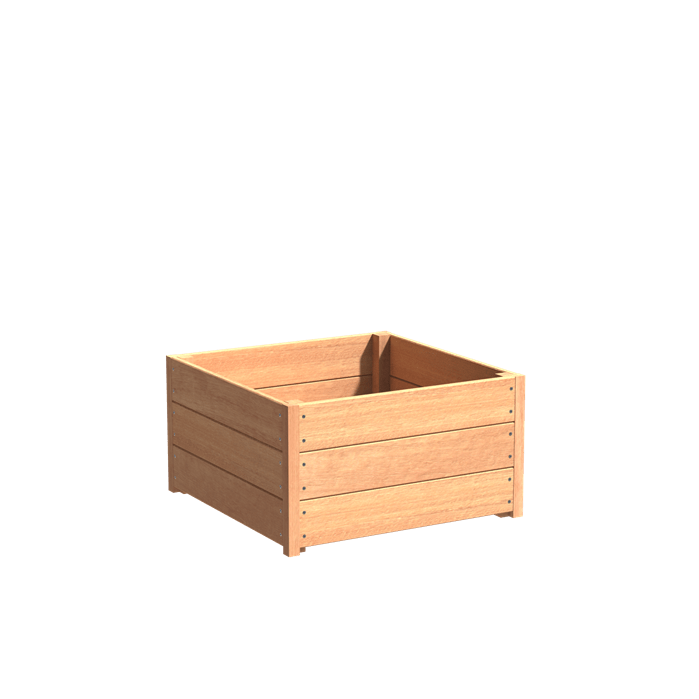 Aquigarden Jardinière en bois exotique - Sevilla 0.8m x 0.8m x 0.43m HS6.3