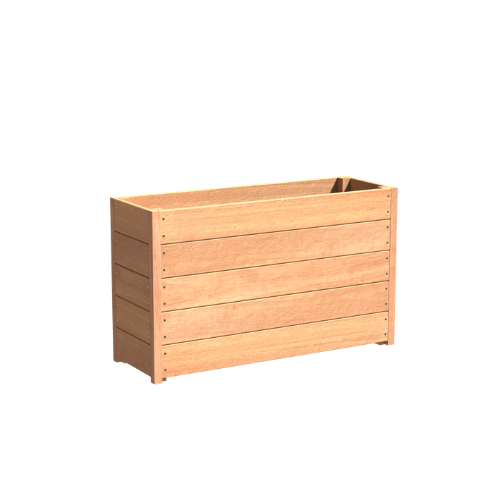 Aquigarden Jardinière en bois exotique - Sevilla 1.2m x 0.4m x 0.71m HS24.2