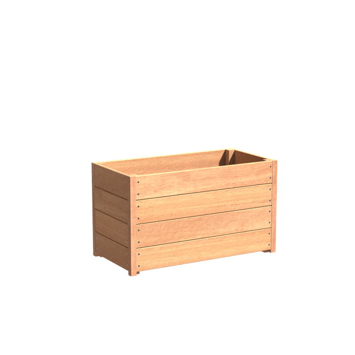 Aquigarden Jardinière en bois exotique - Sevilla 1.2m x 0.5m x 0.57m HS22.2