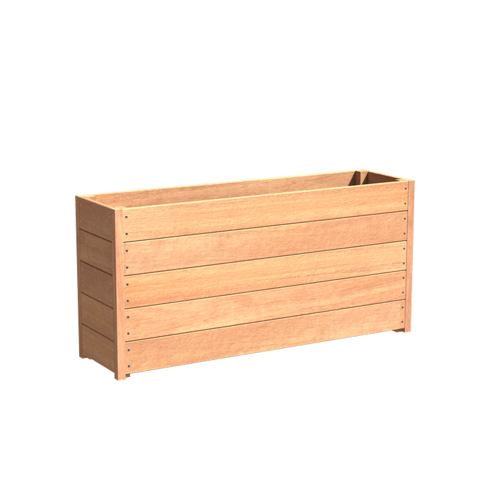 Aquigarden Jardinière en bois exotique - Sevilla 1.5m x 0.4m x 0.71m HS24.1