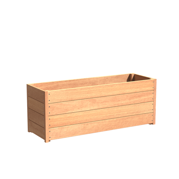 Aquigarden Jardinière en bois exotique - Sevilla 1.5m x 0.5m x 0.57m HS22.1