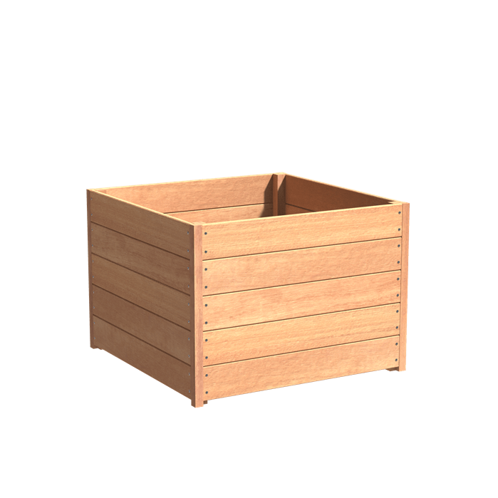 Aquigarden Jardinière en bois exotique - Sevilla 1m x 1m x 0.71m HS5.1
