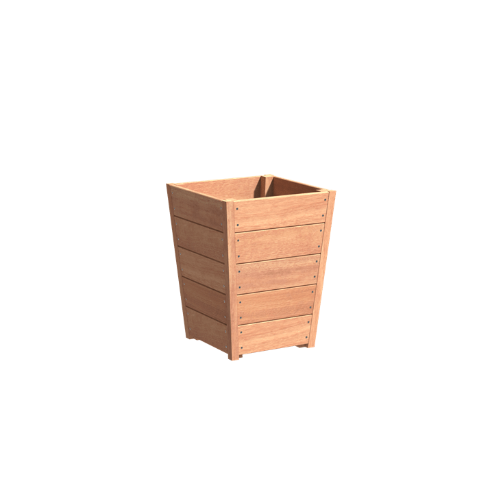 Aquigarden Jardinière en bois exotique - Sevilla Effilé 0.55m x 0.55m x 0.71m HO7