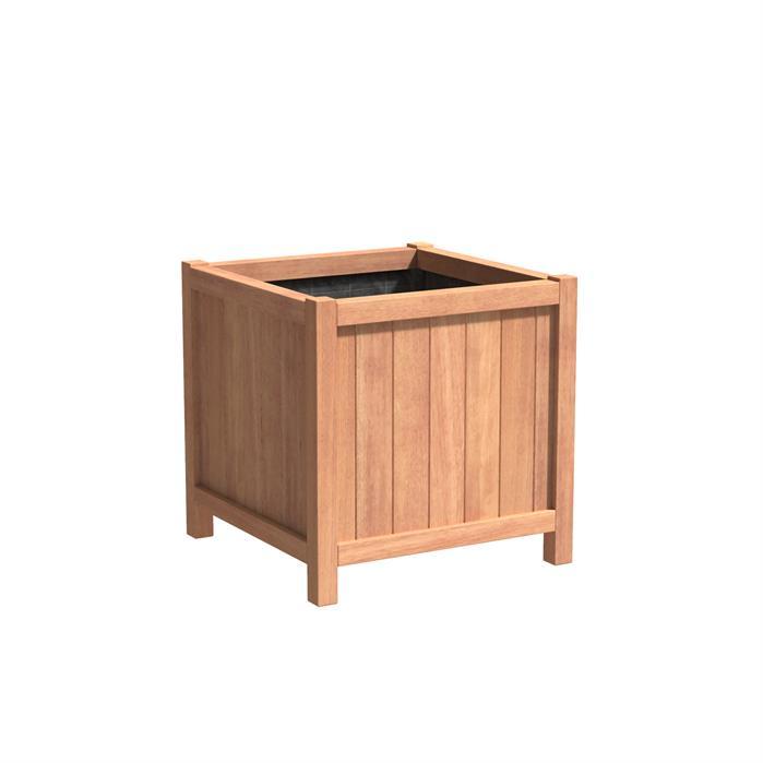 Aquigarden Jardinière en bois exotique - Valencia 0.8m x 0.8m x 0.8m HR6