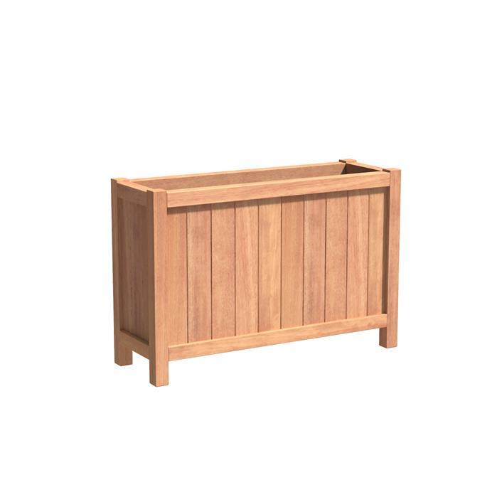 Aquigarden Jardinière en bois exotique - Valencia 1.2m x 0.4m x 0.8m HR24.2