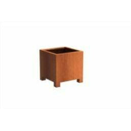 Aquigarden Jardinière en corten - Andes avec pieds 0.7m x 0.7m x 0,7m CAP7