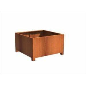Aquigarden Jardinière en corten - Andes avec pieds 1.4m x 1.4m x 0,8m CAP3.1