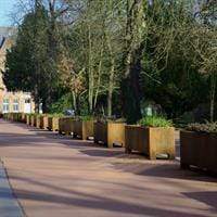 Aquigarden Jardinière en corten - Andes avec pieds 1m x 1m x 0,6m cap5.2