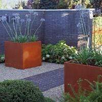 Aquigarden Jardinière en corten - Andes carré 0.8m x 0.8m x0.8m ca6.1