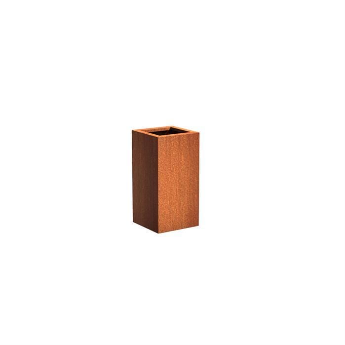Aquigarden Jardinière en corten - Andes carré haut 0.4m x 0.4m x 0.8m CA10.2