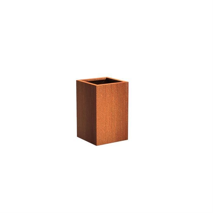 Aquigarden Jardinière en corten - Andes carré haut 0.5m x 0.5m x 0.8m CA9.1