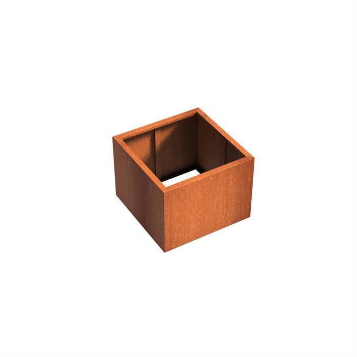 Aquigarden Jardinière en corten - Andes sans fond 0.8m x 0.8m x 0.6m CAW6.2