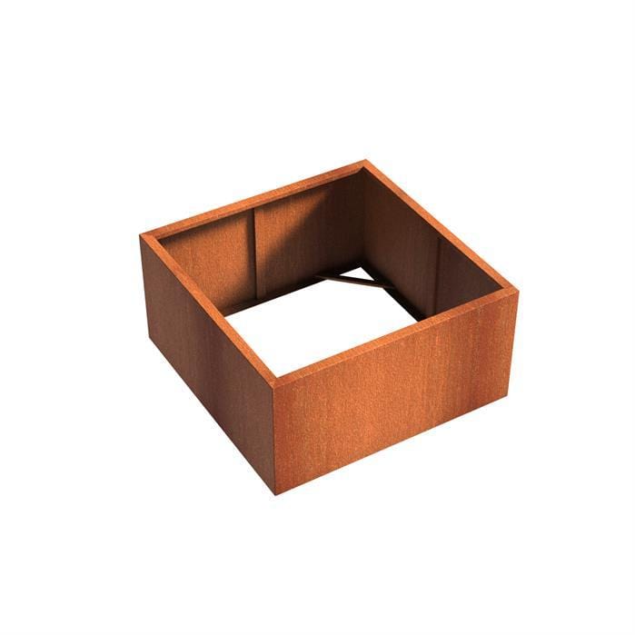 Aquigarden Jardinière en corten - Andes sans fond 1.2m x 1.2m x 0.6m CAW4.2