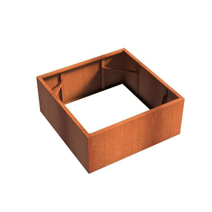 Aquigarden Jardinière en corten - Andes sans fond 1.4m x 1.4m x 0.6m CAW3.2