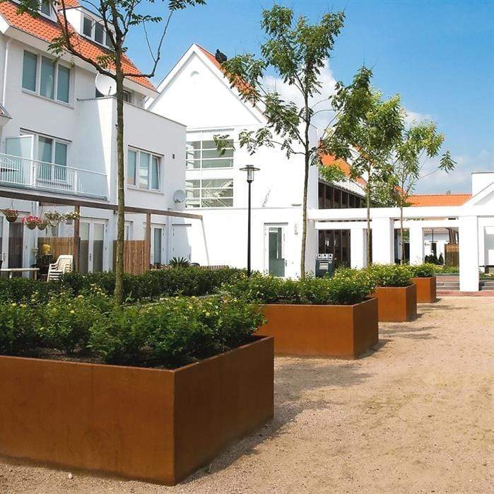 Aquigarden Jardinière en corten - Andes sans fond 2m x 2m x 0.8m CAW1.1