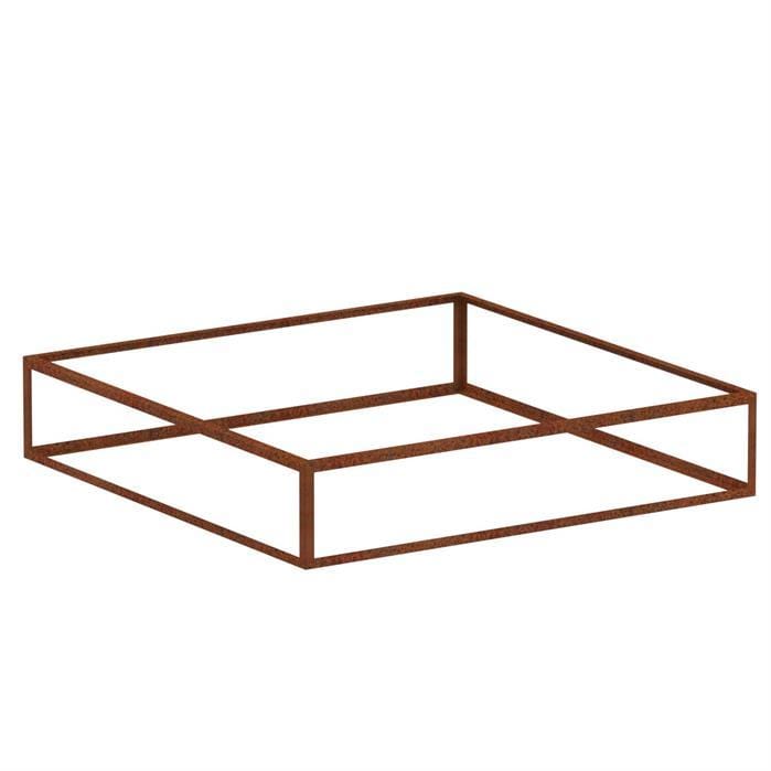 Aquigarden Jardinière en corten - Cadre de plante 2m x 2m x 0.4m cpf1