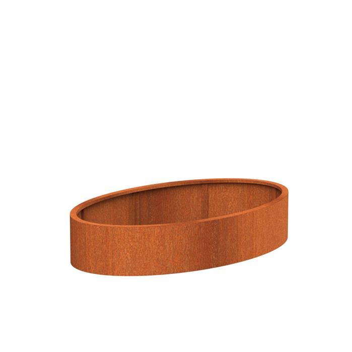 Aquigarden Jardinière en corten - Ellipse 2m x 1.2m x 0.4m CEL4