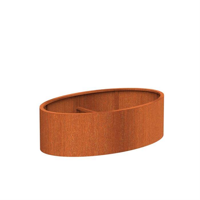 Aquigarden Jardinière en corten - Ellipse 2m x 1.2m x 0.6m CEL3