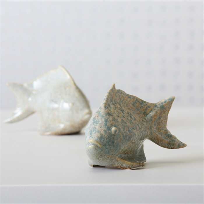 Aquigarden Décoration POISSON LAURENS 10 CM - HAUTEUR 10CM TURQUOIS DOLOMITE 4020607579545 1010792