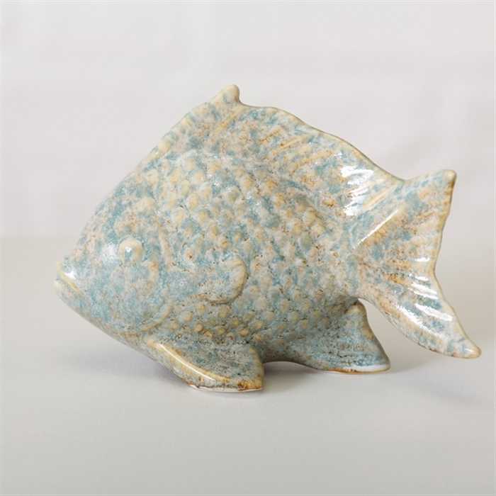 Aquigarden Décoration POISSON LAURENS 10 CM - HAUTEUR 10CM TURQUOIS DOLOMITE 4020607579545 1010792