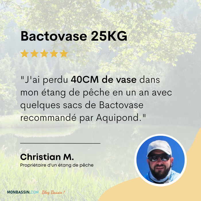 Aquipond Aquipond Bactovase - 1Kg - Permet de réduire la vase en étang naturel BactoVase1