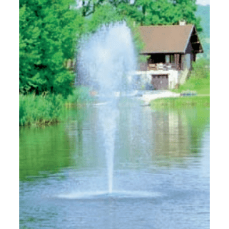 Aquitechnics Aérateurs de bassin Flostyle 1CV 1phase - Rubis (Geyser) Flostyle 1CV - Ajutage au choix - Jet d'eau flottant alliant bienfaits et élégance JPR0101