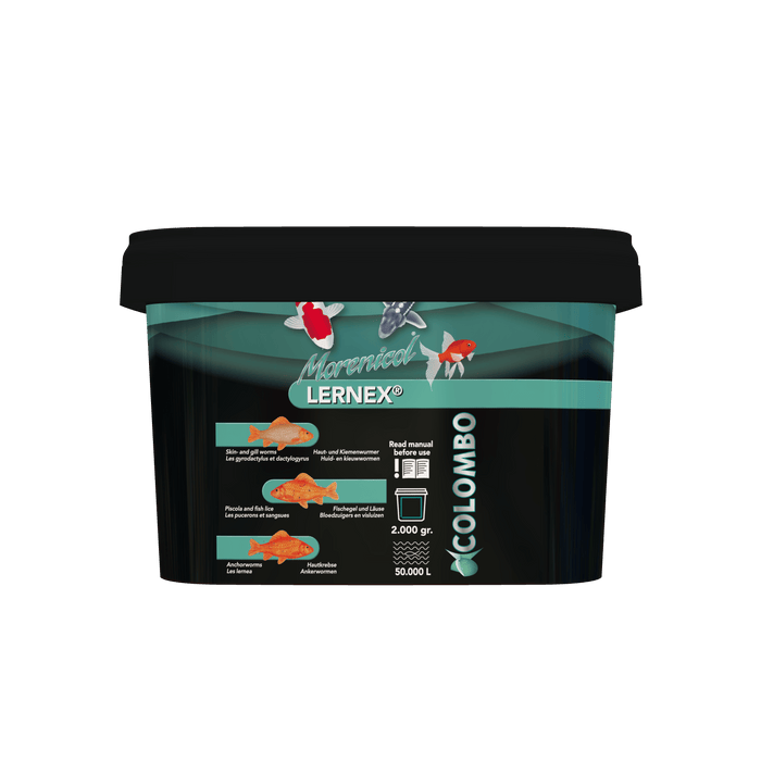 Colombo Traitements Lernex 2000gr/50.000litres - Contre les vers de la peau et des branchies - Morenicol Colombo 8715897025679 05020355