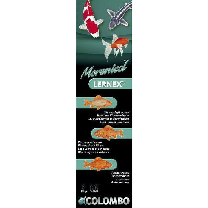 Colombo Traitements Lernex 400gr/10.000litres - Contre les vers de la peau et des branchies - Morenicol Colombo 8715897025655 05020345