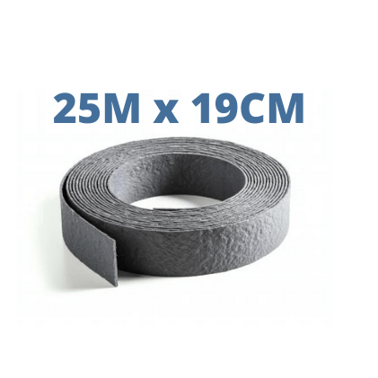 ECOO Bordures de bassin Ecolat enroulée Gris - 25M x 19CM x 0.7CM - Bordure de bassin ECOO 5400909016211 55072
